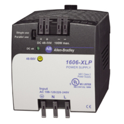 Power Supply, 100W, 48 - 56VDC Output, 1PH, 240VAC, 375VDC, Input